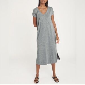 High end Pima Stretch cotton midi dress